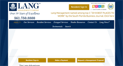 Desktop Screenshot of langmgmt.com